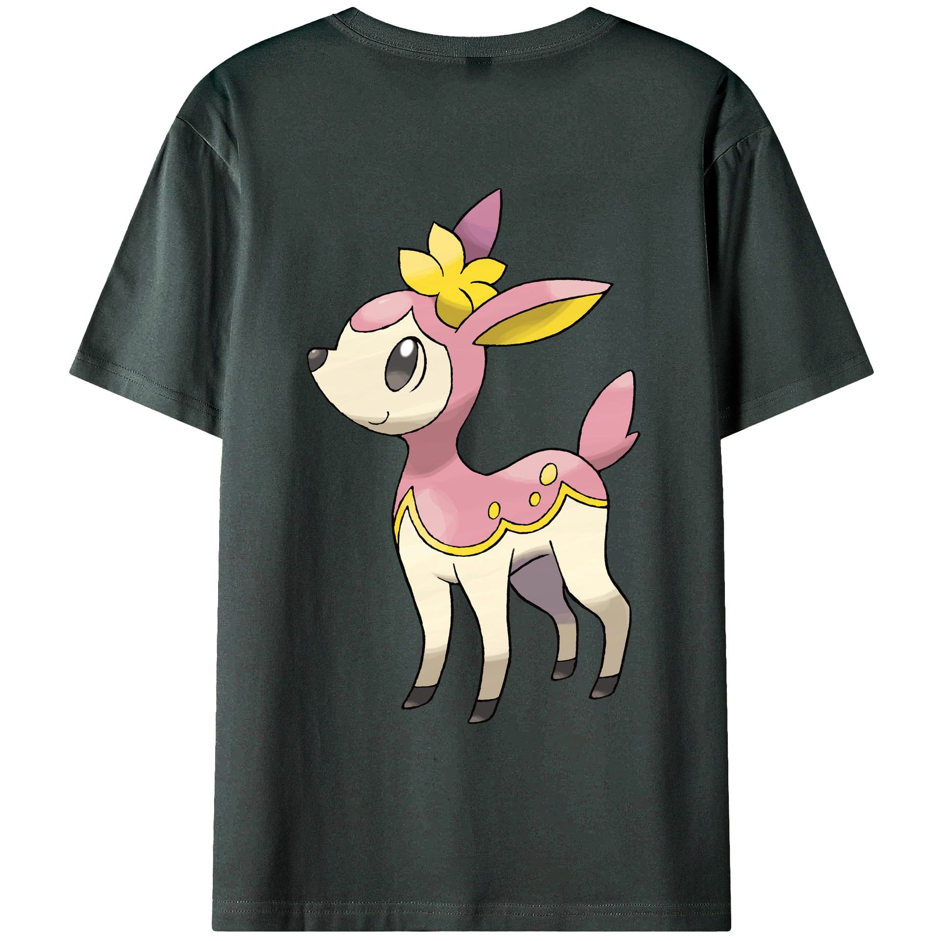（画像用） ポケットモンスター Pokémon 綿100％ メンズ半袖Tシャツ（バックプリント） 通気性